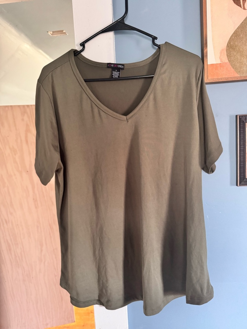 Olive V-Neck Women's Tee